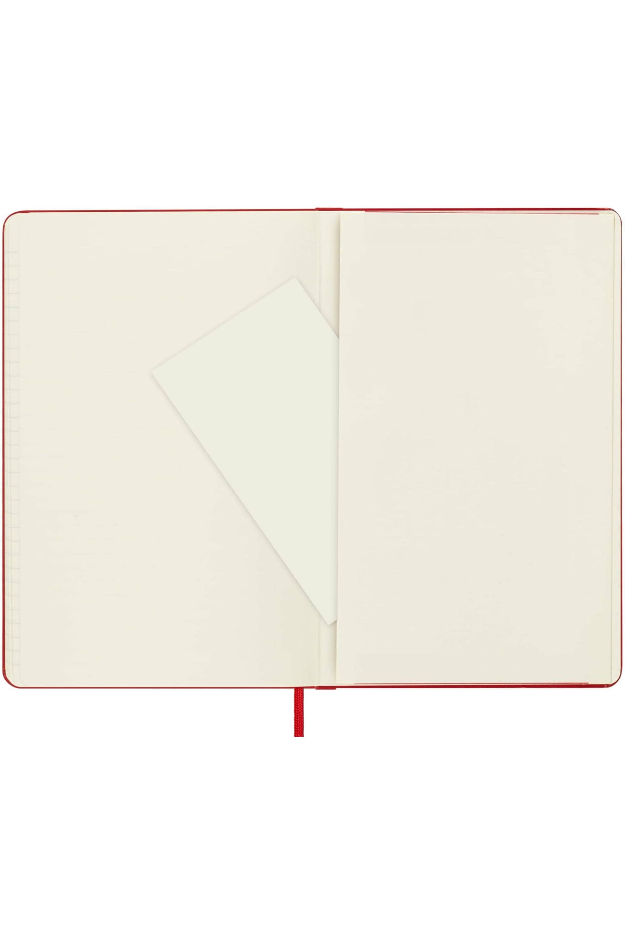 Olive Branch on Bright Red Moleskine Journal – Mediterranean Botanical Notebook, Rustic Kitchen Gift, Hardcover Aesthetic Journal