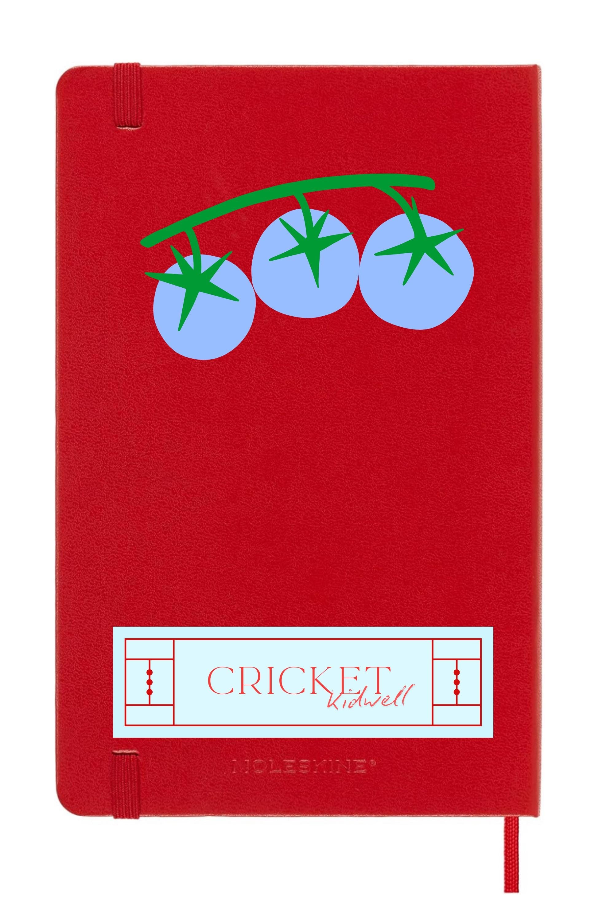 Tomatoes on Red Moleskine Journal Hard Cover – Heirloom Garden Notebook, Mediterranean Kitchen Aesthetic, Hardcover Foodie Gift