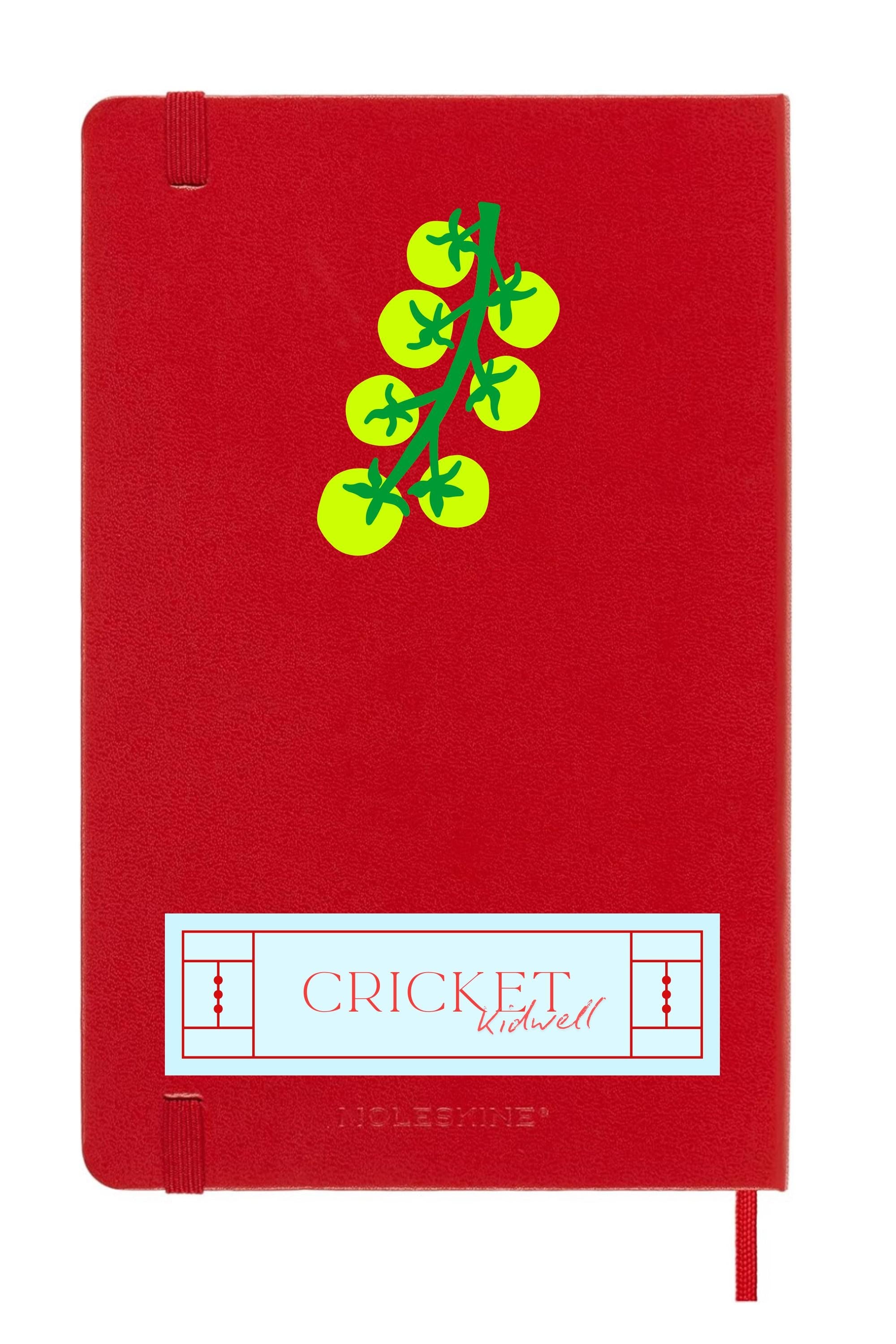 Yellow Tomatoes on Bright Red Moleskine Journal Hard Cover – Heirloom Garden Notebook, Mediterranean Kitchen Aesthetic, Foodie Gift